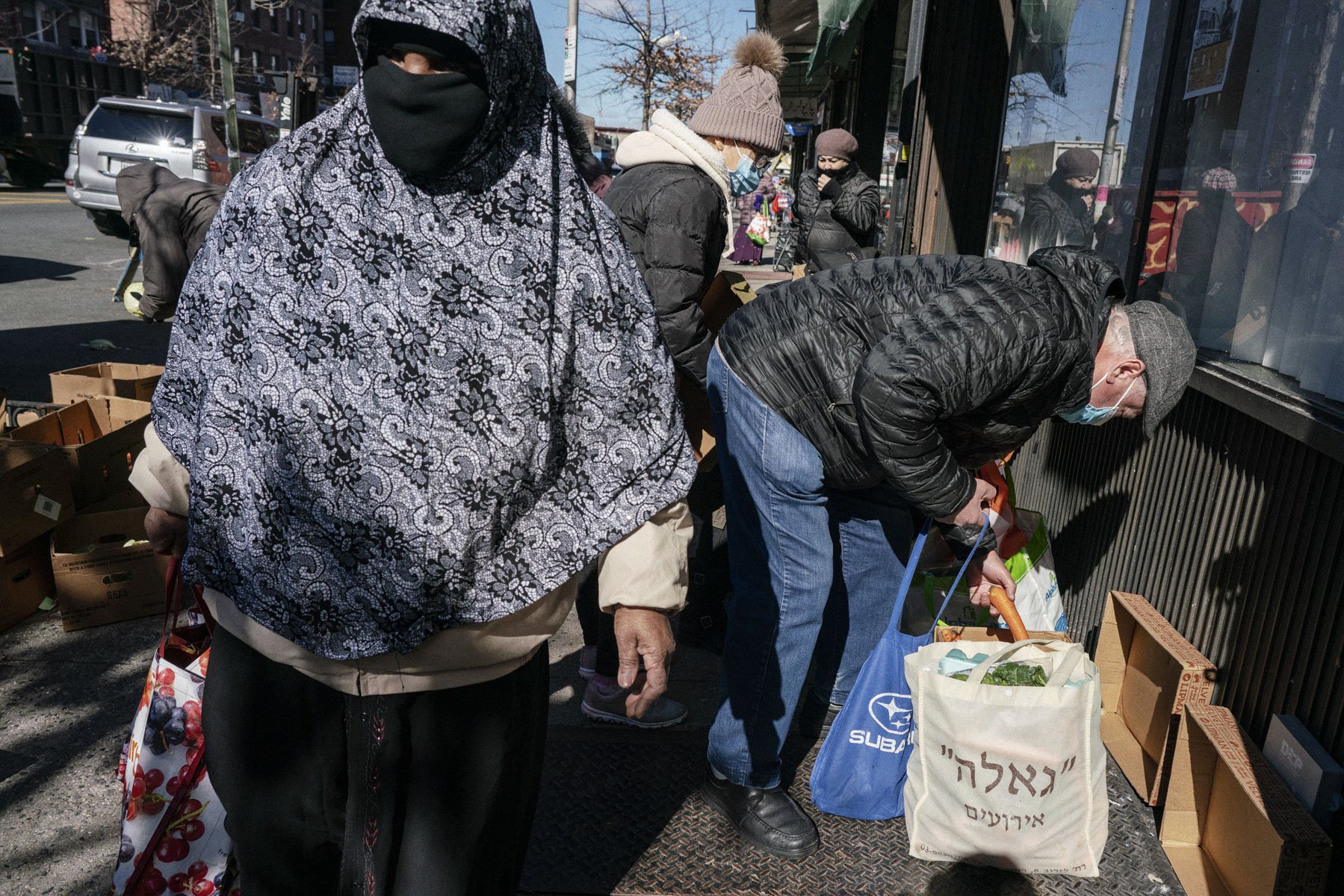 Nourish has broadened the availability of ingredients for diverse cultures. Outside of COPO on Coney Island Avenue in Brooklyn a Jewish man and Muslim woman both came away with culturally appropriate ingredients.