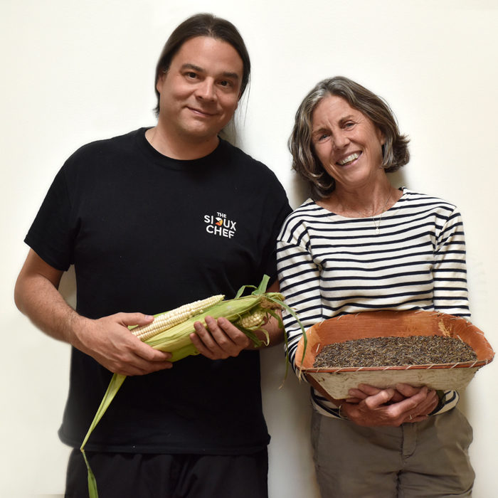 Sean Sherman and Beth Dooley (Photo credit: Nancy Bundt)