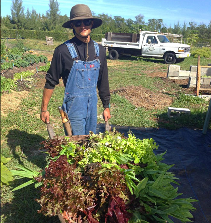 Moses Kashem of St. Simons Farm. (Photo courtesy of The Urban Vegetable Project)