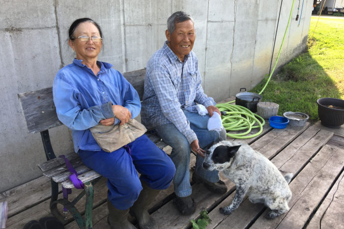 Phua (left) and Blia Thao at Thao's Garden.