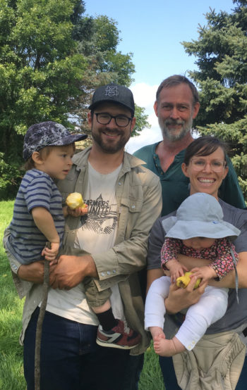 Paul Bickford with John and Halee Wepking and their children