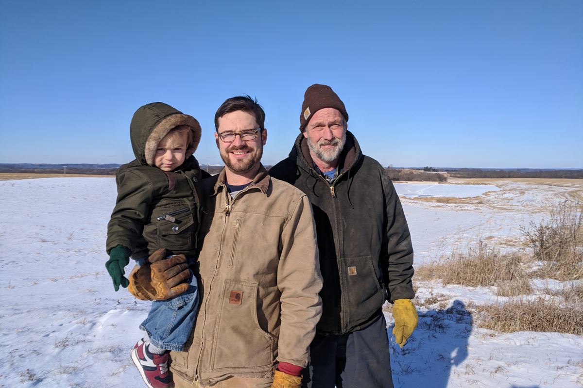 three generations of farmers at meadowlark organics