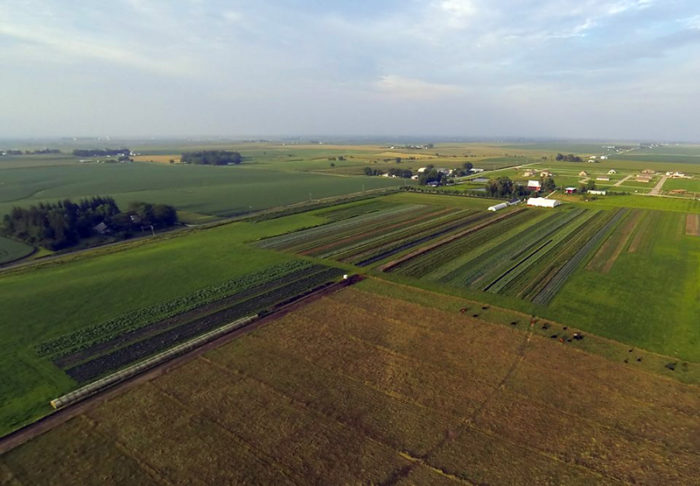 Grinnell Heritage Farm from above. (Photo courtesy of Grinnell Heritage Farm)