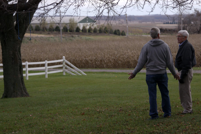 Iowa County resident Gary Nester explains how a hog operation was built 750 feet from his home without the need for a permit.