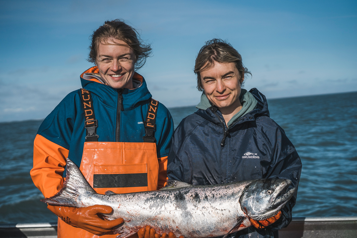 The Salmon Sisters: Emma Privat (left) and Claire Neaton.