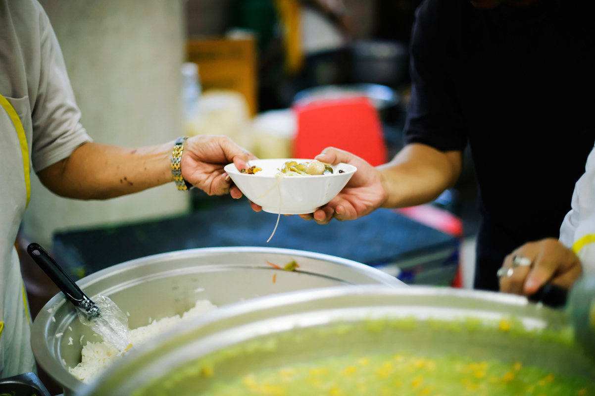 restaurant as community kitchen serving soup