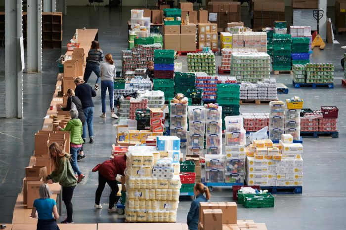 The food bank in Olympia, London. (Photo CC-licensed by the Hammersmith & Fulham Council)