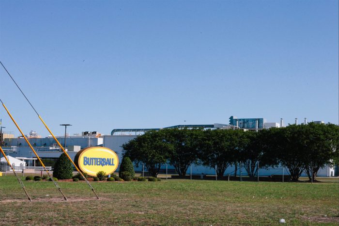 The Butterball plant employs over 3,000 people. Photo by Victoria Bouloubasis