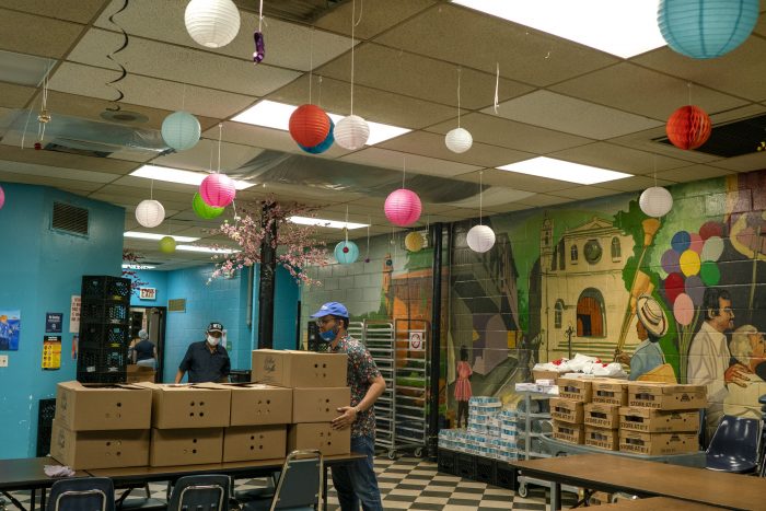 A dining room for seniors at Borinquen Senior Center in Bushwick, Brooklyn. Many seniors haven’t left their homes since March. As dangerous as malnutrition is, social isolation can be equally detrimental, leaving many with anxiety and depression.