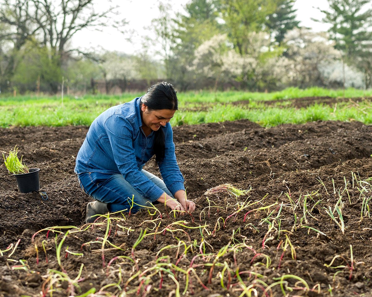 Tika Bhandari of Bhutan works in her farm. Photo credit: Bob Blanchard