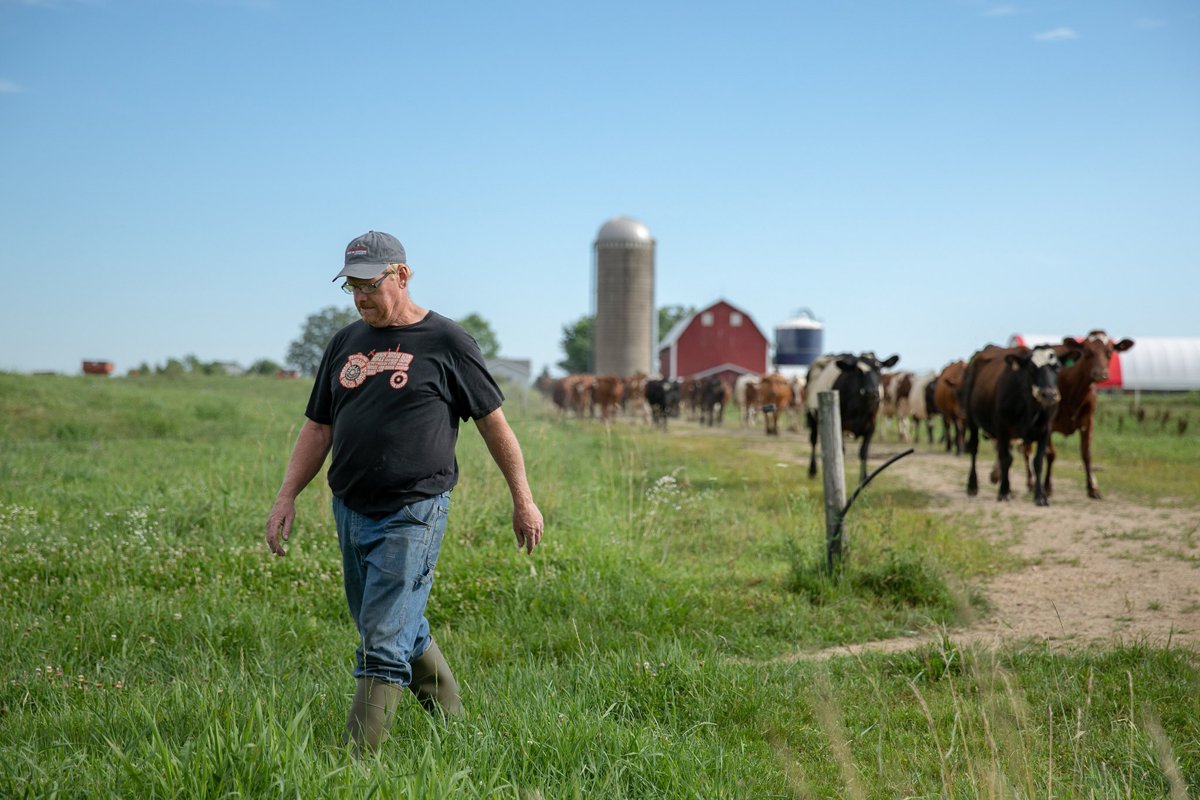 Bert Paris at his farm outside Belleville, Wisconsin. Photo by Finn Ryan, Grassland 2.0