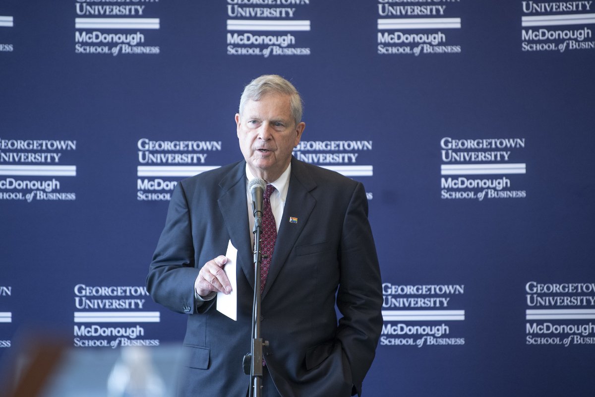 Agriculture Secretary Tom Vilsack announces Food System Transformation at Georgetown University in Washington, D.C. on June 1, 2022. (USDA photo by Tom Witham)