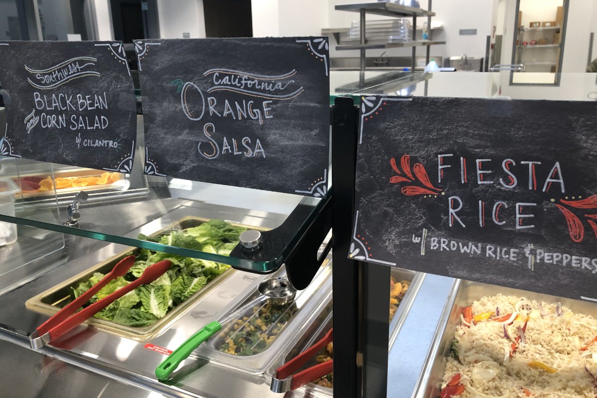 Some of the lunch offerings through Winters' farm to school cafeterial program.