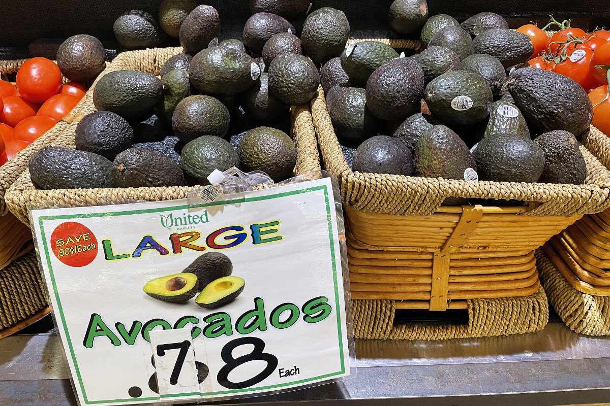 avocados are on sale to prevent food waste using dynamic pricing at a supermarket