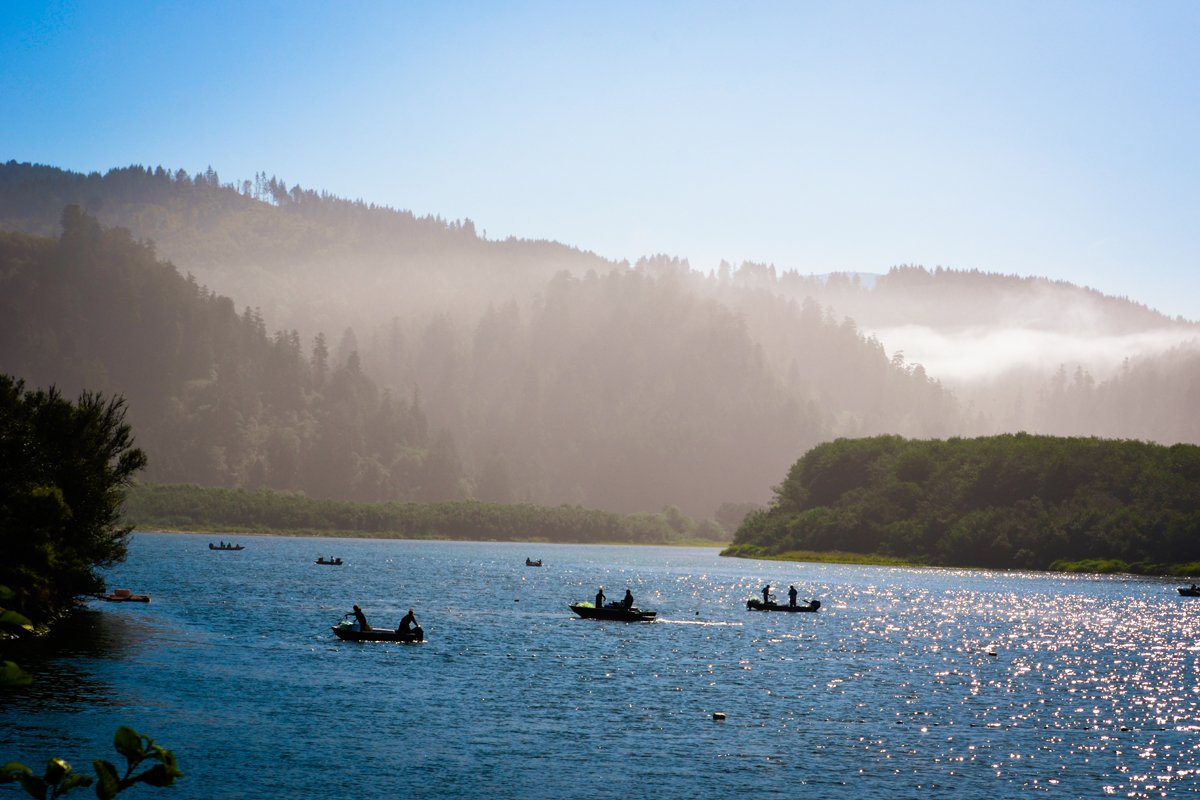 The first day of commercial fishing in 2019 on the Klamath River. (Photo courtesy of the Yurok Tribe)