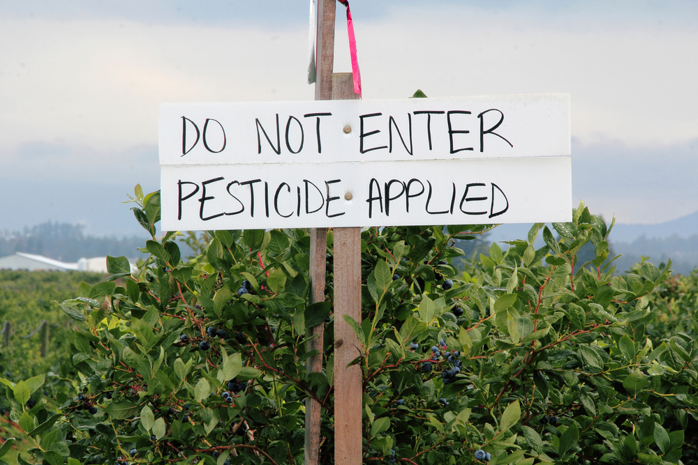 pesticide sign